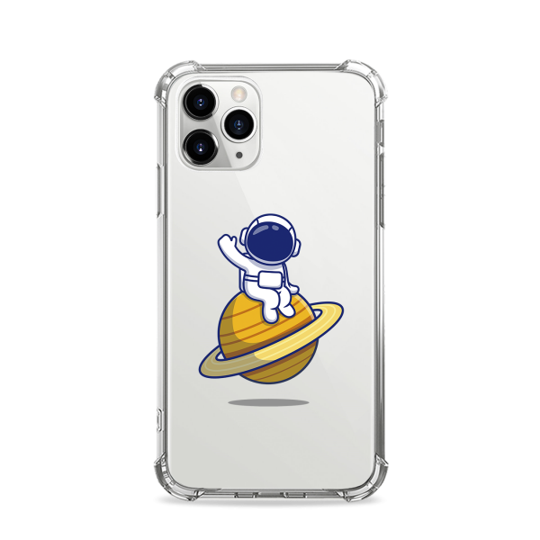 Sitting On Saturn Astronaut